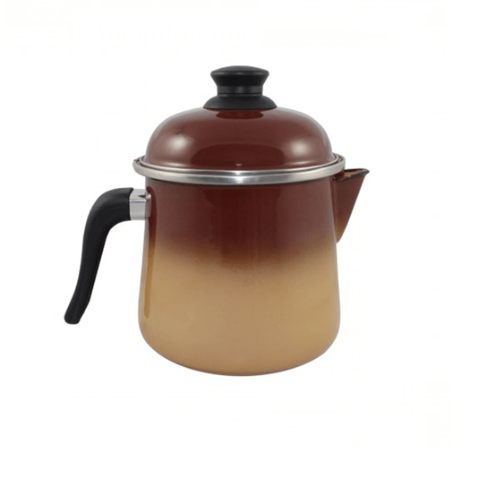 Leiteira Esmaltada Bojuda - nº 16 - Marrom - 2000 ml (EWEL)