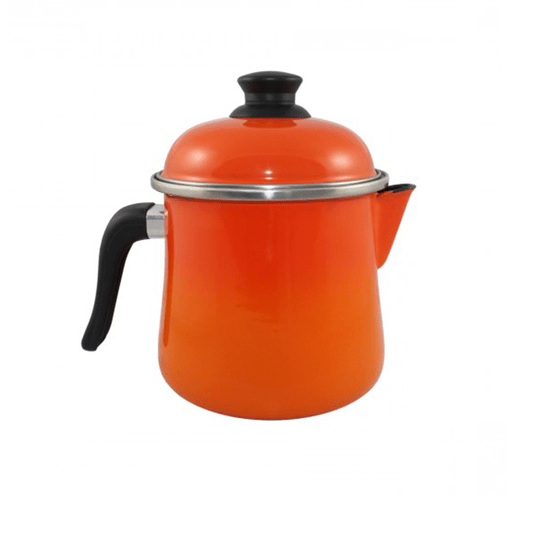 Leiteira Esmaltada Bojuda - nº 16 - Laranja - 2000 ml (EWEL)