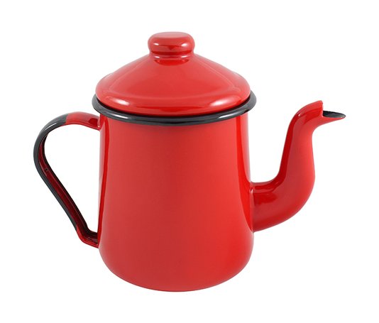 Cafeteira Esmaltada Tradicional - nº 12 - Vermelha - 1100 ml (EWEL)