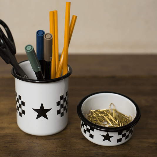 Conjunto de Escritório – 2 pçs – Branco Estrela (À LA GARÇONNE + EWEL)