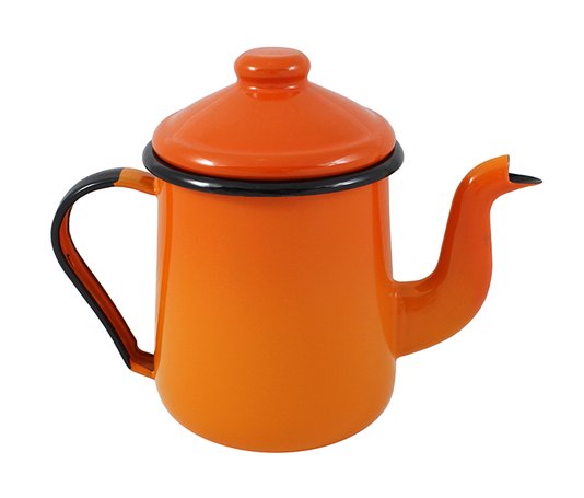 Cafeteira Esmaltada Tradicional - nº 12 - Laranja - 1100 ml (EWEL)