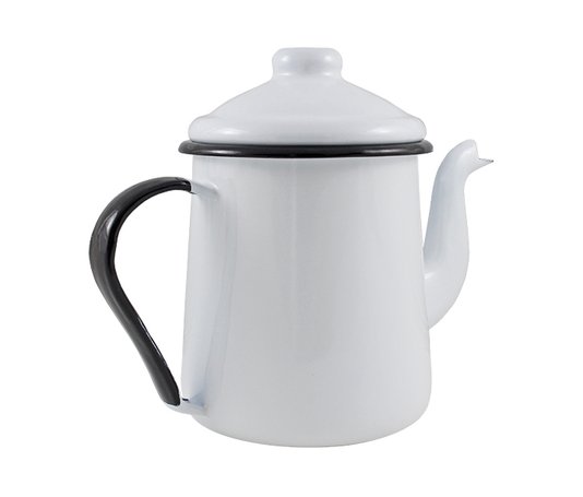 Cafeteira Esmaltada Tradicional - nº 12 - Branca - 1100 ml (EWEL)