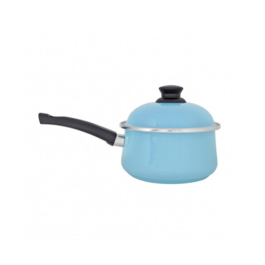 Panela Esmaltada com Cabo - Bojuda Azul Claro - EWEL