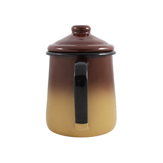 Leiteira Esmaltada Tradicional - nº 12 - Marrom - 1000 ml (EWEL)