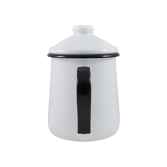 Leiteira Esmaltada Tradicional - nº 12 - Branca - 1000 ml (EWEL)