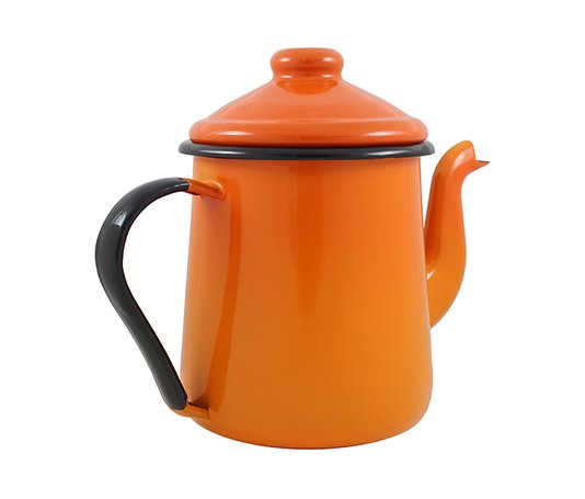 Cafeteira Esmaltada Tradicional - nº 12 - Laranja - 1100 ml (EWEL)