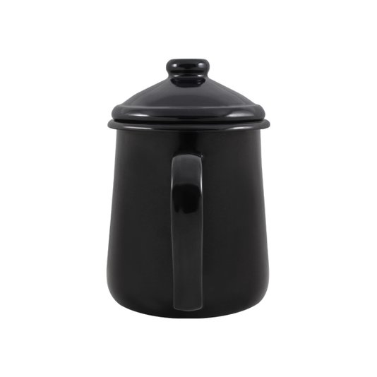 Leiteira Esmaltada Tradicional - nº 12 - Preta - 1000 ml (EWEL)