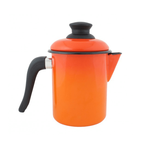 Leiteira Esmaltada - nº 10 - Laranja - 900 ml (EWEL)