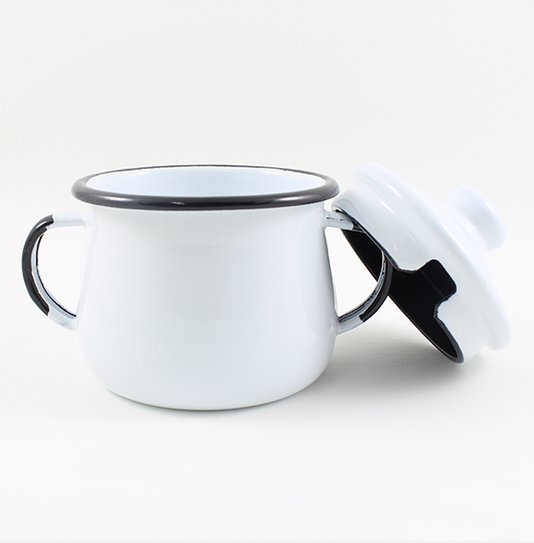 Açucareiro Esmaltado - n° 8 - Branco - 380 ml (EWEL)