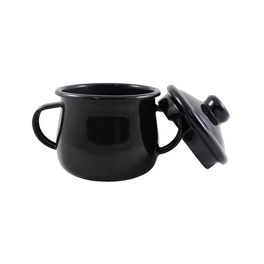 Açucareiro Esmaltado - n° 8 - Preto - 380 ml (EWEL)