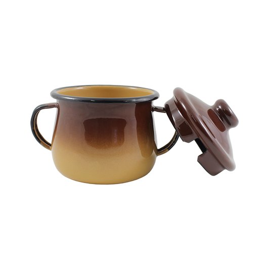 Açucareiro Esmaltado - n°8 - Marrom - 380 ml (Ewel)