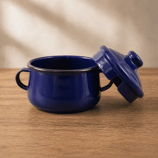 Açucareiro Esmaltado - nº 10 - Azul - 500 ml (EWEL)