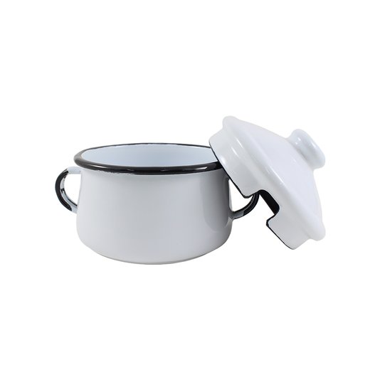 Açucareiro Esmaltado - nº 10 - Branco - 500 ml (EWEL)