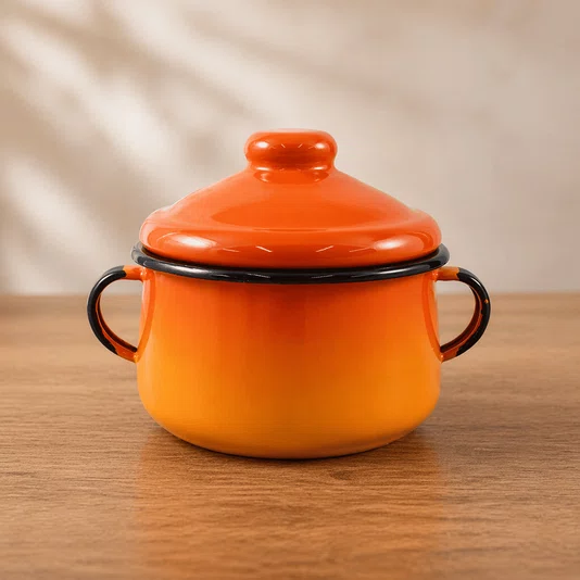 Açucareiro Esmaltado - nº 10 - Laranja - 500 ml (EWEL)
