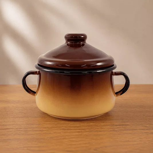 Açucareiro Esmaltado - nº 10 - Marrom - 500 ml (EWEL)