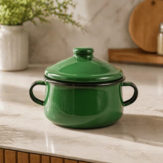 Açucareiro Esmaltado - nº 10 - Verde - 500 ml (EWEL)
