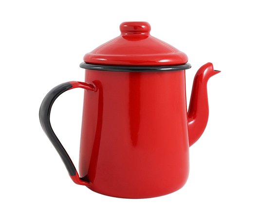 Cafeteira Esmaltada Tradicional - nº 12 - Vermelha - 1100 ml (EWEL)