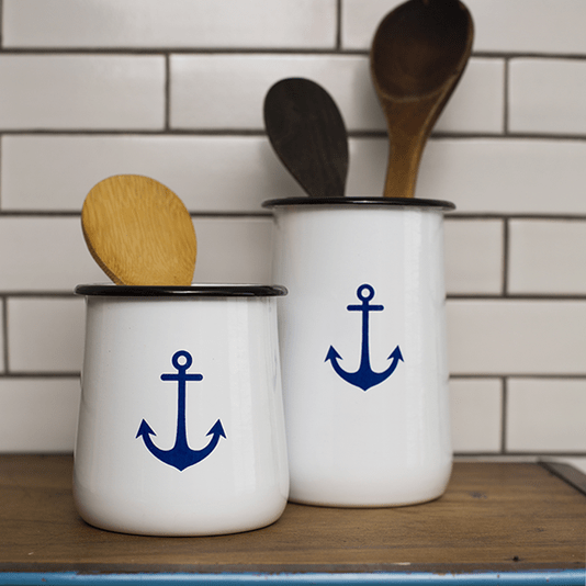 Conjunto Porta Utensílios – 2 pçs – Branco Âncora (À LA GARÇONNE + EWEL)