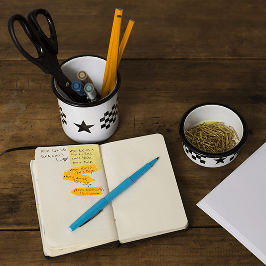 Conjunto de Escritório – 2 pçs – Branco Estrela (À LA GARÇONNE + EWEL)