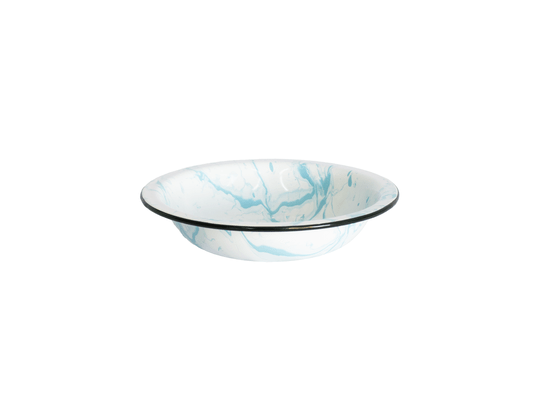 Bacia Esmaltada - Azul Claro - (EWEL Coleção Marmorizada)