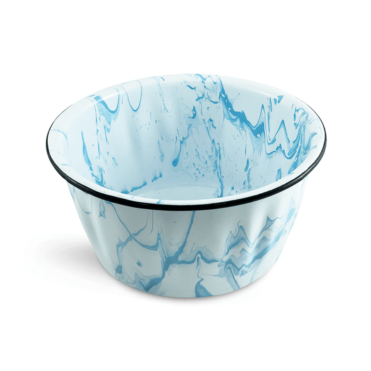 Champanheira Esmaltada - n° 34 - Azul Claro (EWEL Coleção Marmorizada)