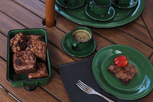 Bandeja Multiuso Retangular - Verde - M (EWEL)