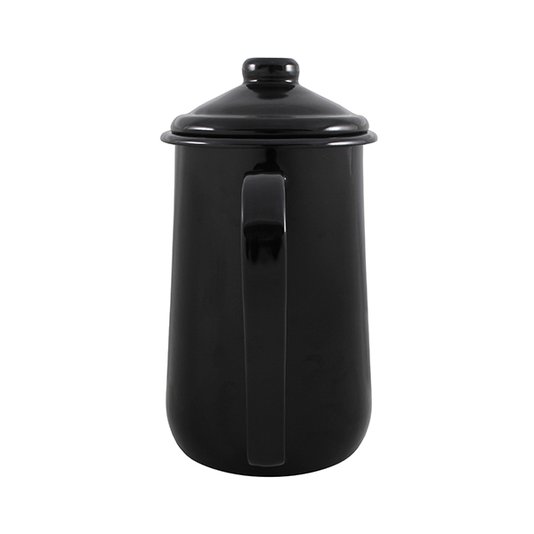 Bule para Café Esmaltado Tradicional - nº 14 - Preto - 1500 ml (EWEL)