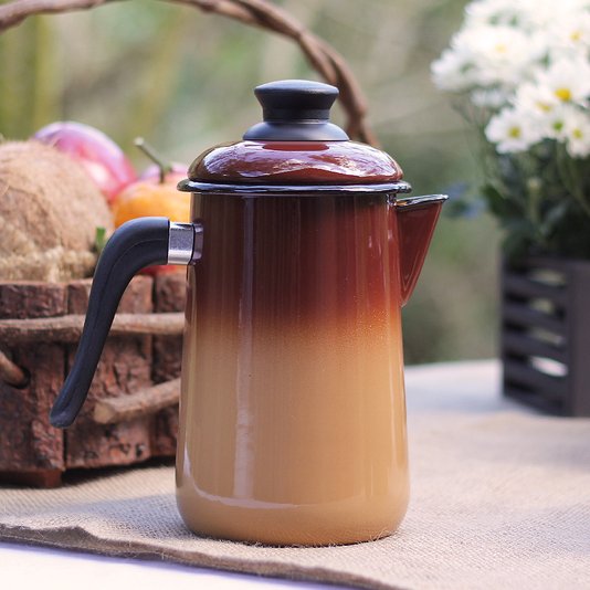 Bule para Café Esmaltado - nº 14 - Marrom - 1500 ml (EWEL)