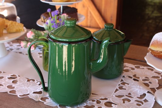 Bule para Café Esmaltado Tradicional - nº 14 - Verde - 1500 ml (EWEL)