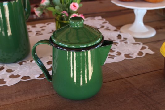 Cafeteira Esmaltada Tradicional - nº 12 - Verde - 1100 ml (EWEL)
