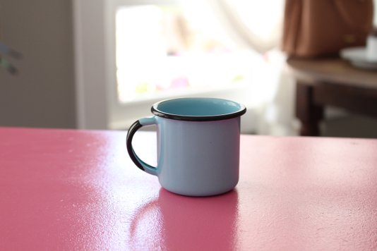 Caneca Esmaltada Azul Claro - EWEL