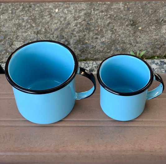 Caneca Esmaltada Azul Claro - EWEL