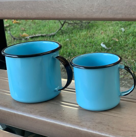 Caneca Esmaltada Azul Claro - EWEL