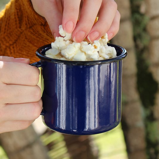 Caneca Esmaltada Azul - Ewel