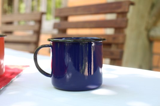 Caneca Esmaltada Azul - Ewel