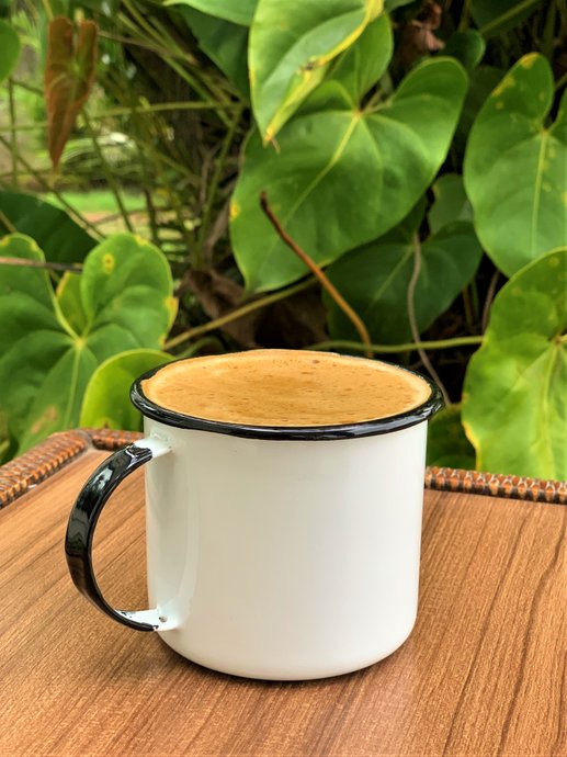 Caneca Esmaltada Branca - EWEL