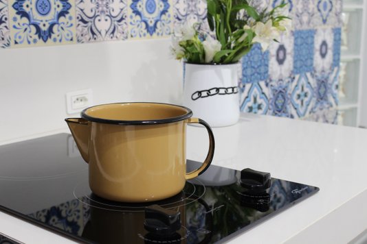 Caneca Esmaltada com Bico - nº 12 - Marrom - 1000 ml (EWEL)