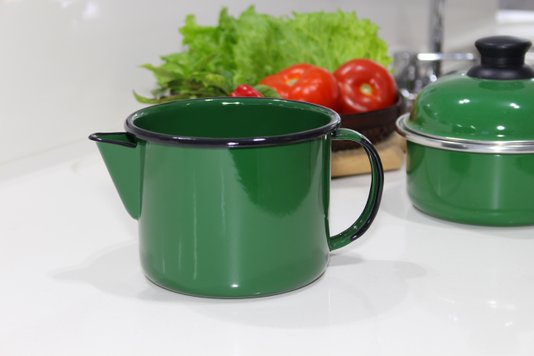 Caneca Esmaltada com Bico - nº 12 - Verde - 1000 ml (EWEL)