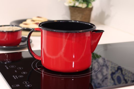 Caneca Esmaltada com Bico - nº 12 - Vermelha - 1000 ml (EWEL)