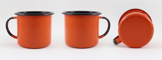 Caneca Esmaltada Laranja - EWEL