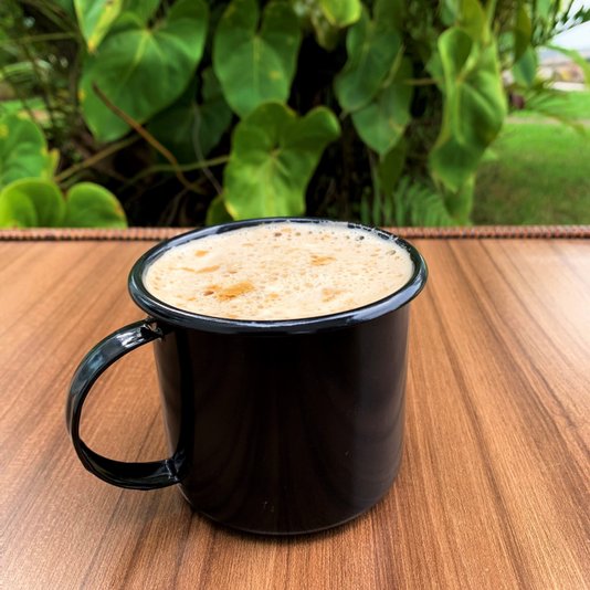 Caneca Esmaltada Preta - EWEL