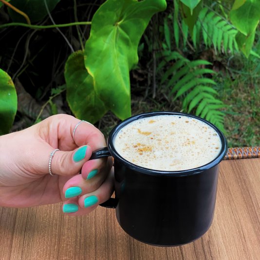 Caneca Esmaltada Preta - EWEL
