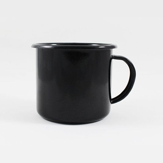 Caneca Esmaltada Preta - Signo Gêmeos - Ewel