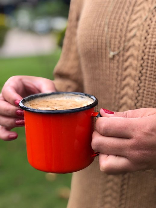 Caneca Esmaltada Vermelha - EWEL