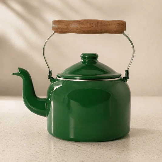 Chaleira Esmaltada Tradicional - nº 16 - Verde - 1800 ml (EWEL)