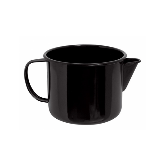 Caneca Esmaltada com Bico - nº 12 - Preta - 1000 ml (EWEL)