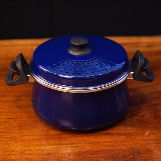 Espagueteira Esmaltada - Bojuda - nº 24 - Azul - 4600 ml (EWEL)