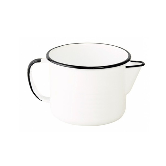 Caneca Esmaltada com Bico - nº 12 - Branca - 1000 ml (EWEL)