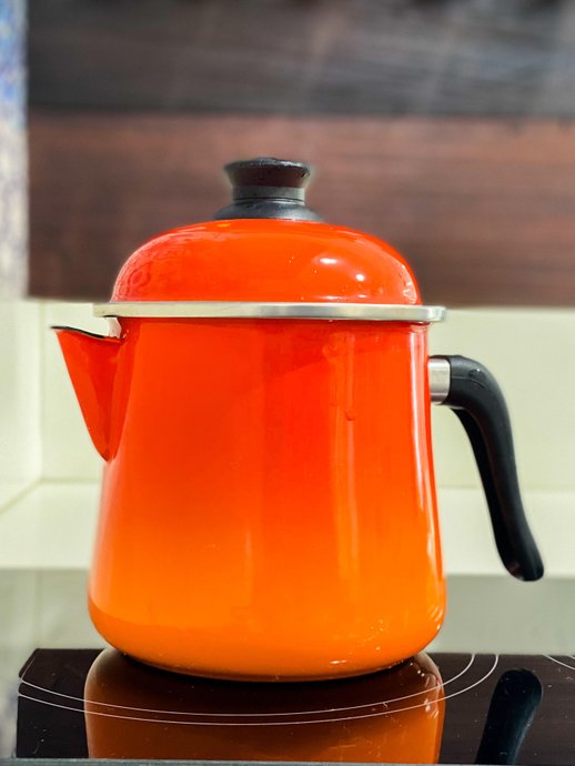 Leiteira Esmaltada Bojuda - nº 16 - Laranja - 2000 ml (EWEL)