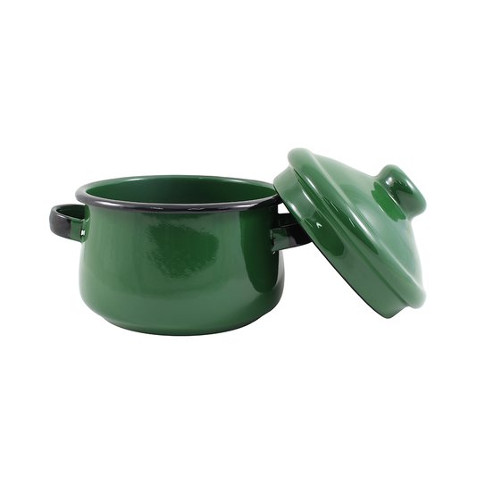 Mini Caçarola Esmaltada com Alça - nº 10 - Verde - 500 ml (EWEL)